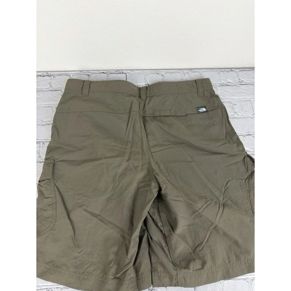 The North Face 100%Nylon Trail, Hiking Cargo Shorts Mens 34 Dark Green